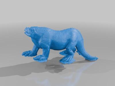 Standing Iguanodon – Crystal Palace Park (by bris-dhsupport)