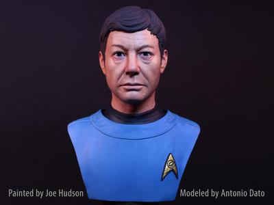 DeForest Kelley as Dr Leonard McCoy Bust Printable 3D Model