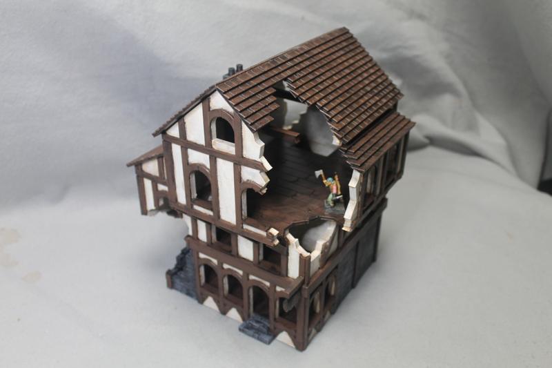Doc’s Villagers Tavern Damaged Gaming Terrain