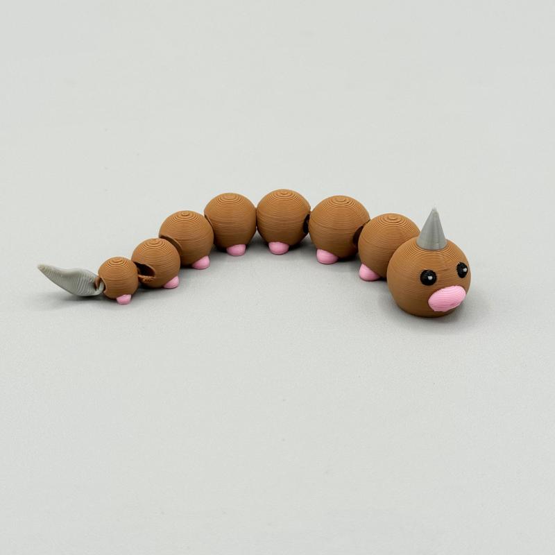 Weedle Pokemon Articulating Flexy – Flexi – Print in Place