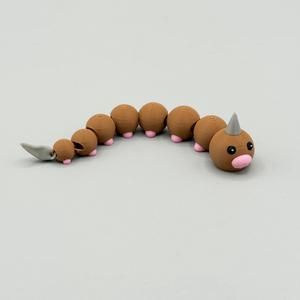 Weedle Pokemon Articulating Flexy – Flexi – Print in Place