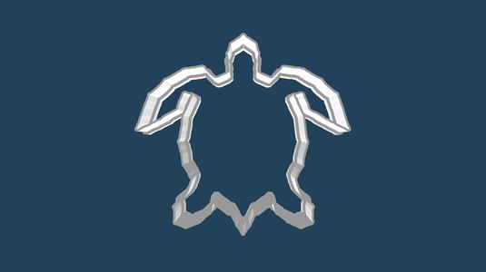 Free Turtle Cookie Cutter – Outline (STL)
