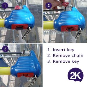 Removable Shopping Cart Key / Chip / Token, easy to print