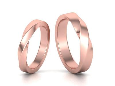 Mobius rings 3mm and 4mm width 3dmodels
