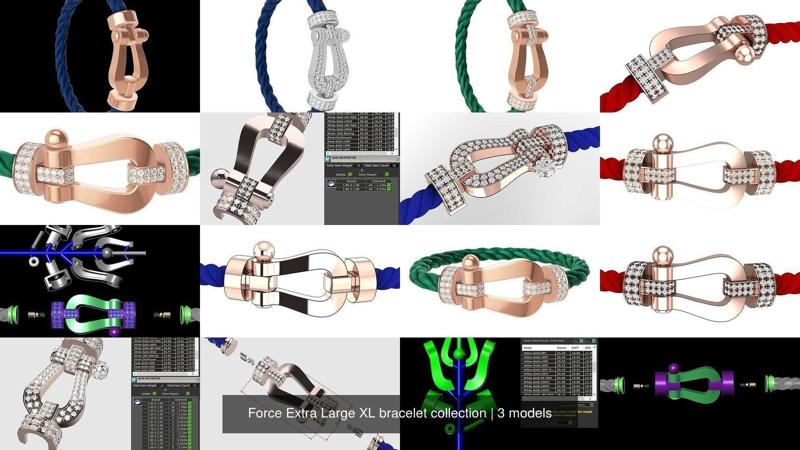 Force Extra Large XL bracelet collection