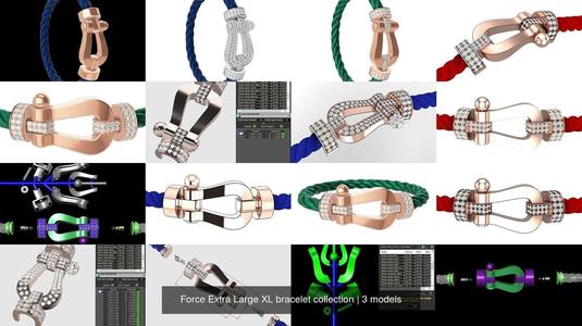 Force Extra Large XL bracelet collection