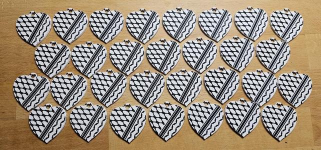 Heart with Keffiyeh pattern