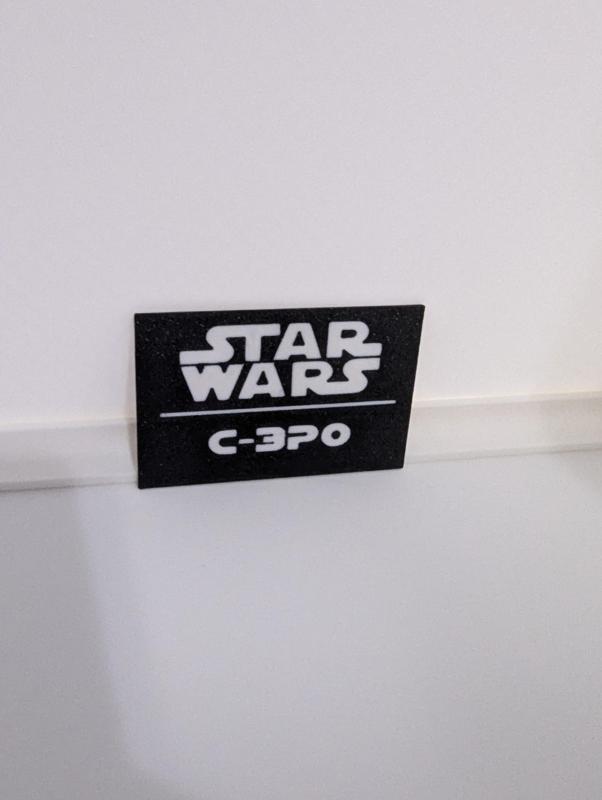 C-3P0 Multicolor Nameplates
