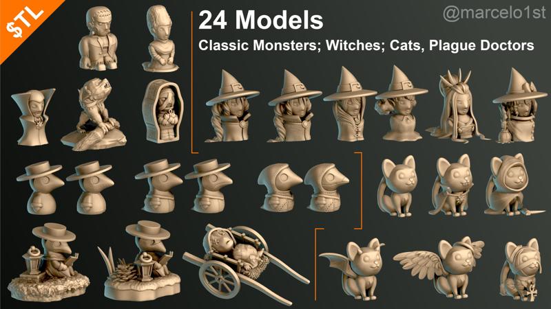 Halloween Pack 01 – Cute Spooky Decoration