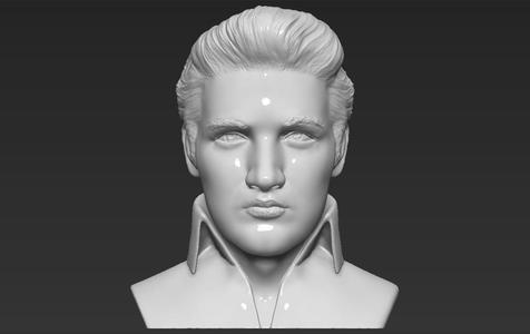 Elvis Presley bust 3D printing ready stl obj formats