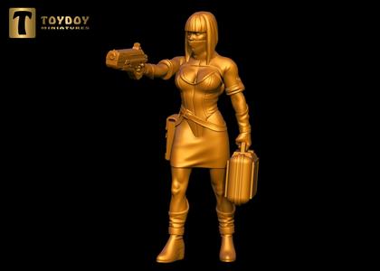 SCI-FI Miniature women soldier (Model 22)