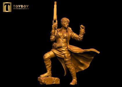 SCI-FI Miniature Russian women soldier (Model 3)