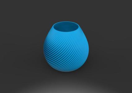 twisted stripe vase