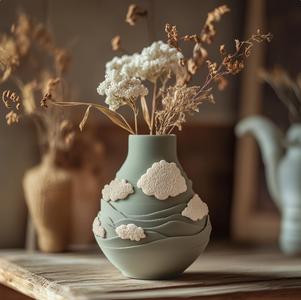 Cloudy Hills Vase for Serene Home Decor