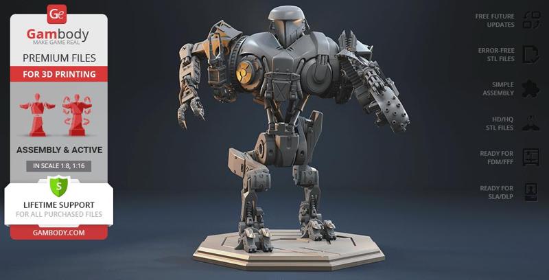 Cain 3D Printing Model | Assembly + Active