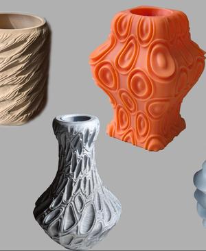 Starburst Vase – Thin Star Patterned Vase