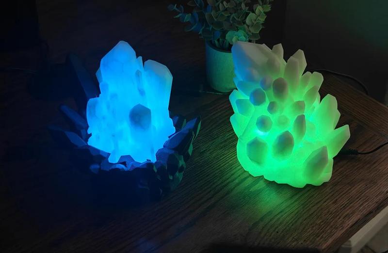 Glow in the Dark Crystal Night Lights! Self-emissive and lighting!