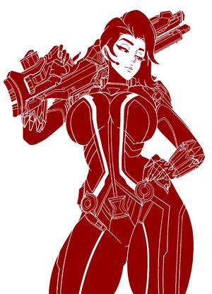 Black Widow stencil 10