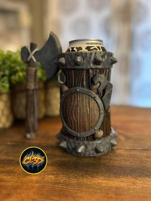 Tavern Stein Can Koozie – Viking Axe R2 – Tallboy and 12oz