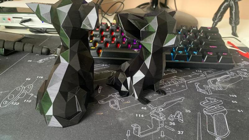 Čivava – Low poly chihuahua (Decoration)(No Supports!) FIXED