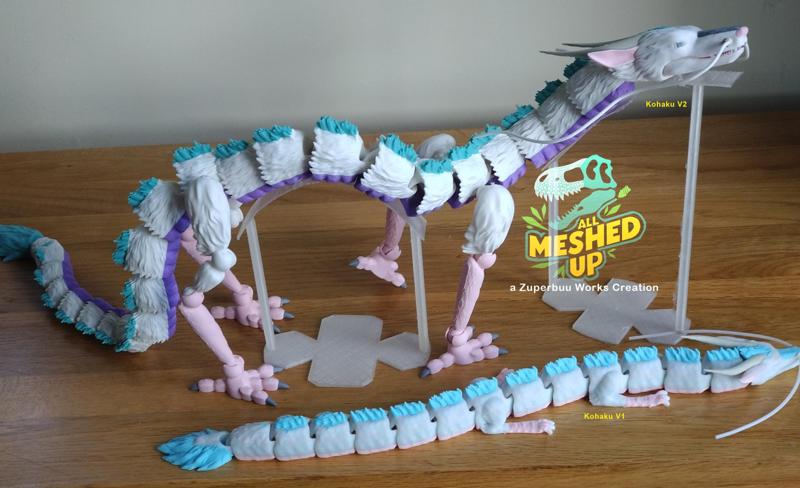 Articulated Kohaku River Spirit Dragon Toy