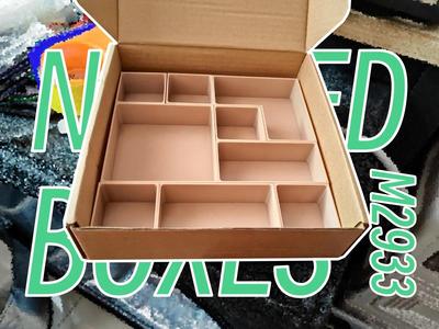 A small, partitioned storage box U2933 compatible with 99% of flip-top filament boxes
