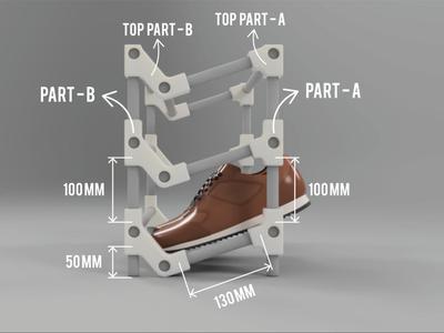 Modular Shoe Rack
