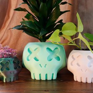 Cartoon Skull Planter