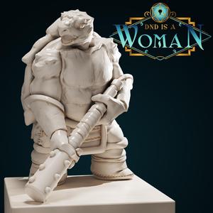 Tortle Barbarian – Coballasa – 28/32mm and 75mm