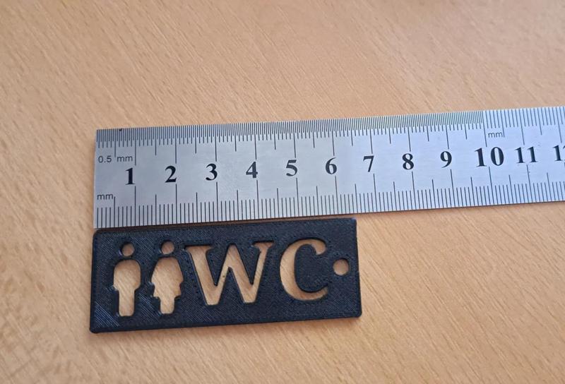 Tag keychain WC   