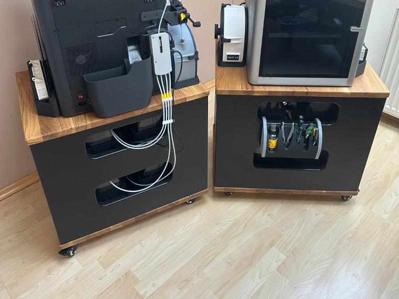 Printed Parts for mobile 4 AMS Rig + Cart Plans