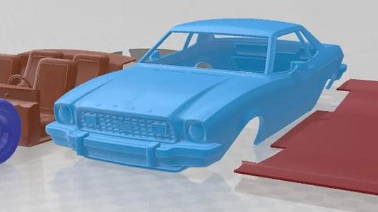Ford Mustang Coupe 1974 Printable Car