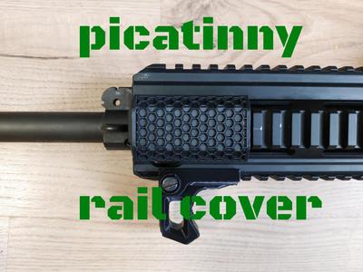 Picatinny rail cover hex texture