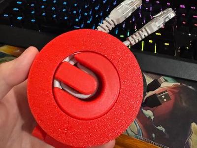 Print-In-Place SnapDock Cable Spool Storage System