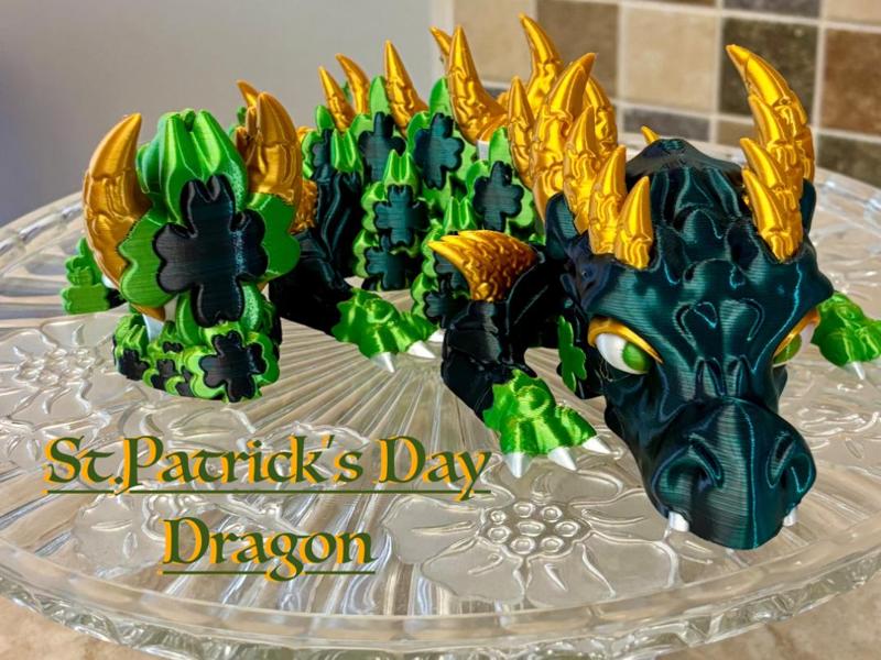 St.Patrick's day Dragon (tiny version available)