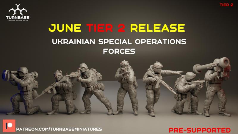 TurnBase Miniatures: Wargames- UKSOF (Ukrainian special forces)