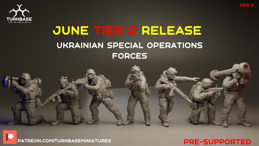TurnBase Miniatures: Wargames- UKSOF (Ukrainian special forces)