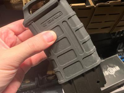 AR-15 magazine insert for chest rig or plate carrier