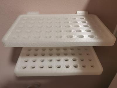 Minishelf with two racks for gadgets