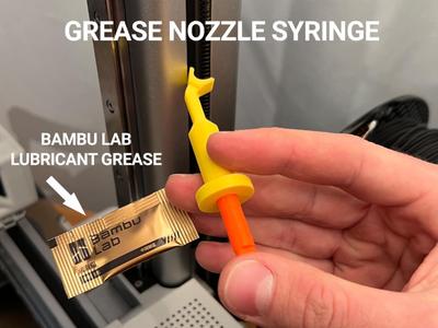 Grease Nozzle Syringe - Z-Axis Lubrication