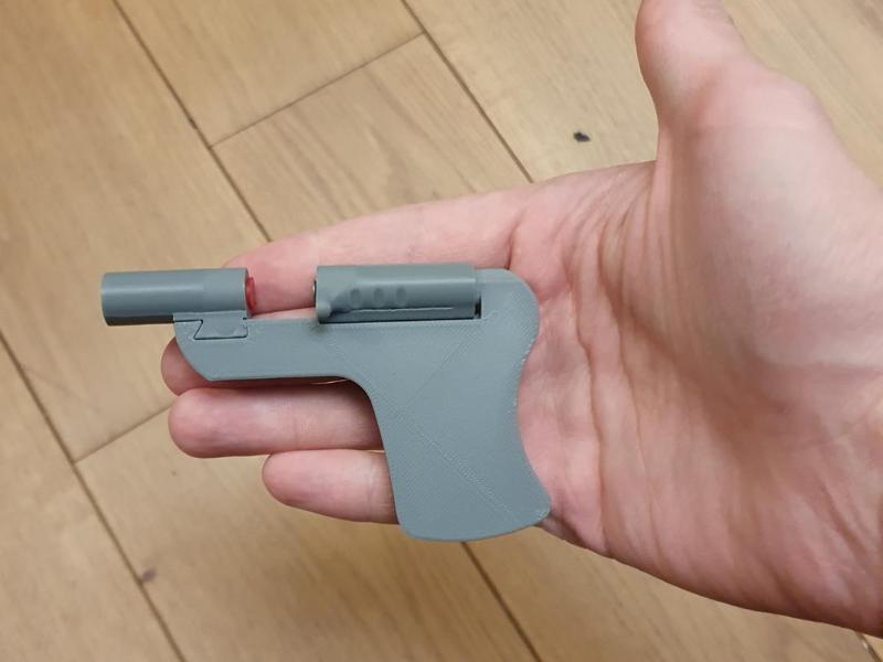 Simplest toy cap gun