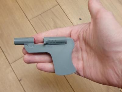Simplest toy cap gun