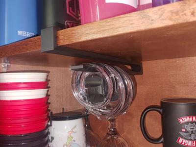 Travel Coffee Cup Tumbler Lid Hanger Organize Hook