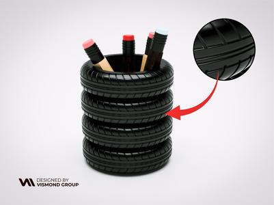 Tire Pen Holder