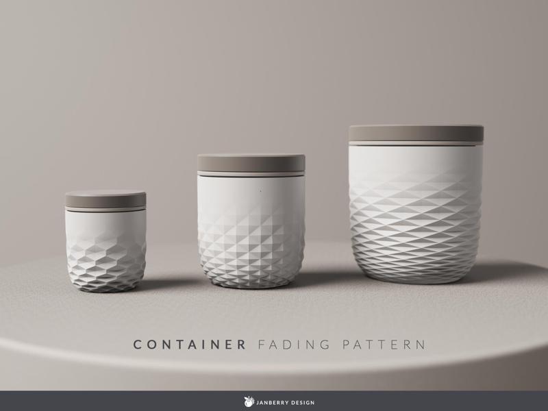 Small Storage Container - Fading Pattern
