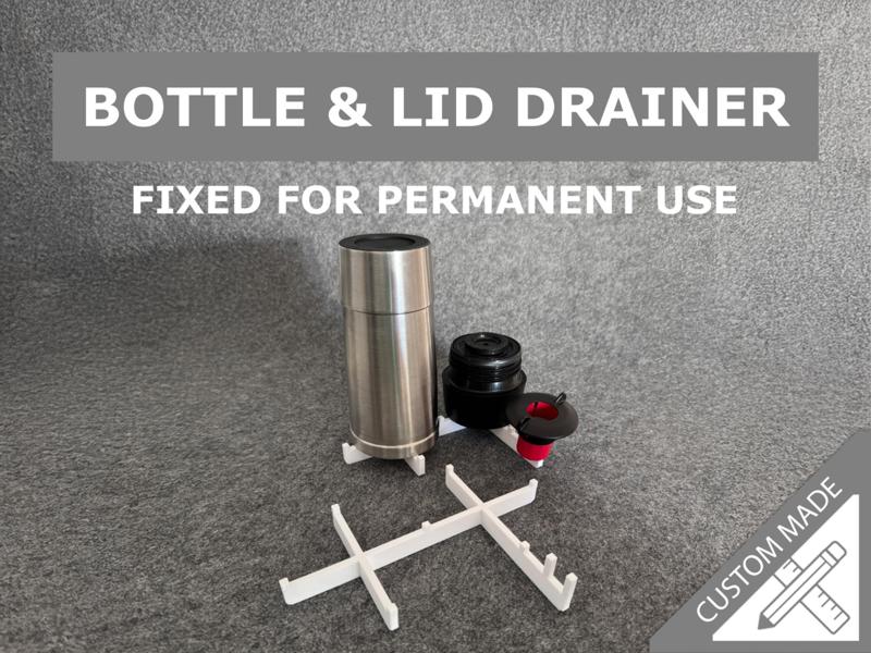 BOTTLE & LID DRAINER – fixed for permanent use