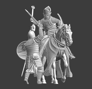 Battle Lake Peipus 1242 - Bishop of Dorpat vs Rus noble warrior