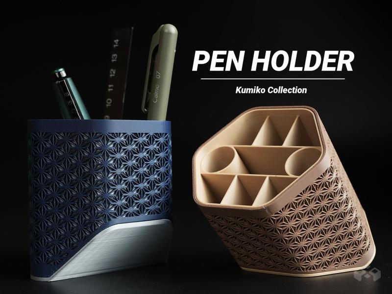 Asanoha Pen Holder – Desk Organizer