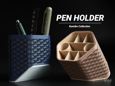 Asanoha Pen Holder – Desk Organizer