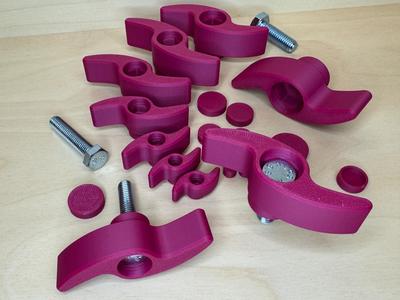 Wing screws for hexagon inch screws